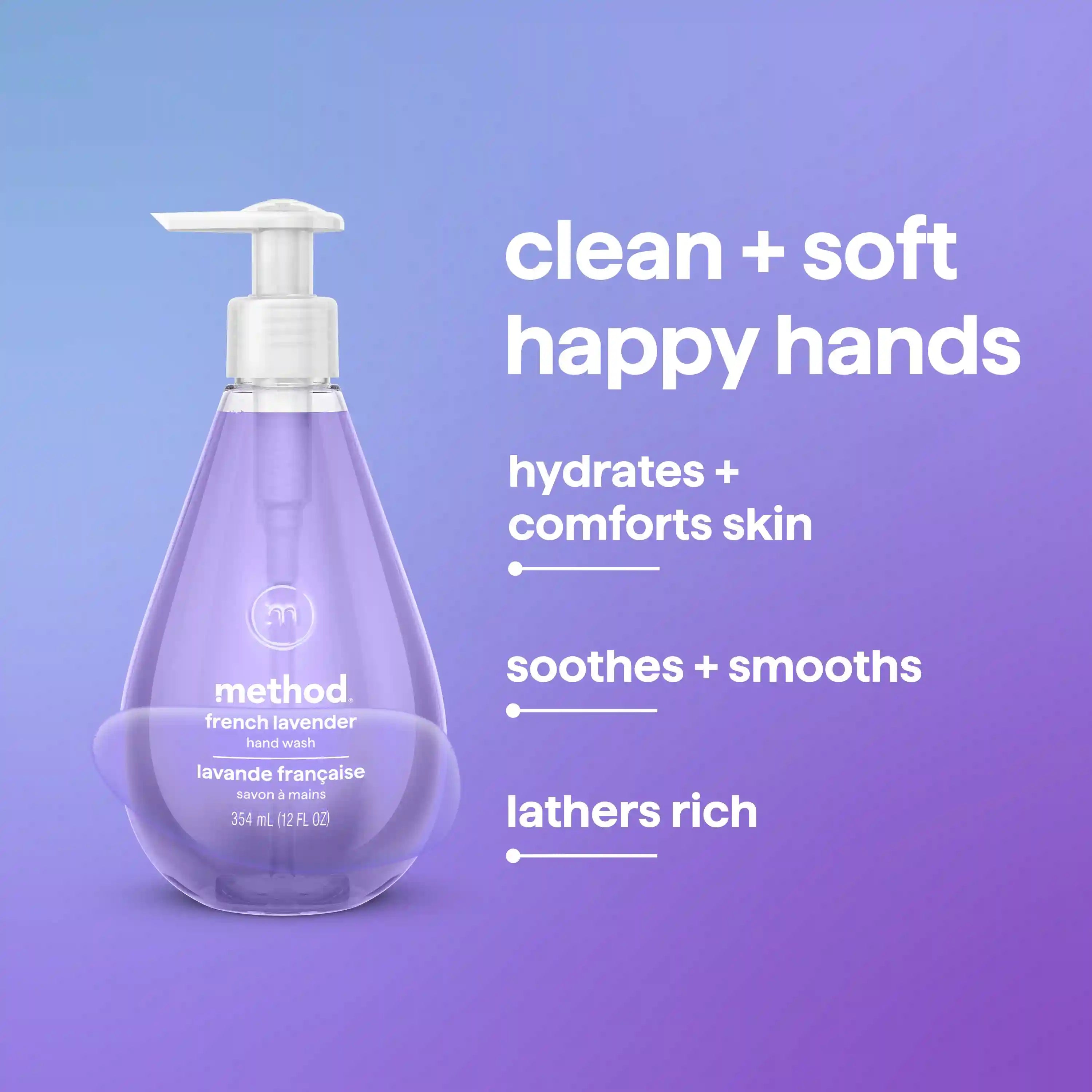 gel hand wash - french lavender, 12 fl oz