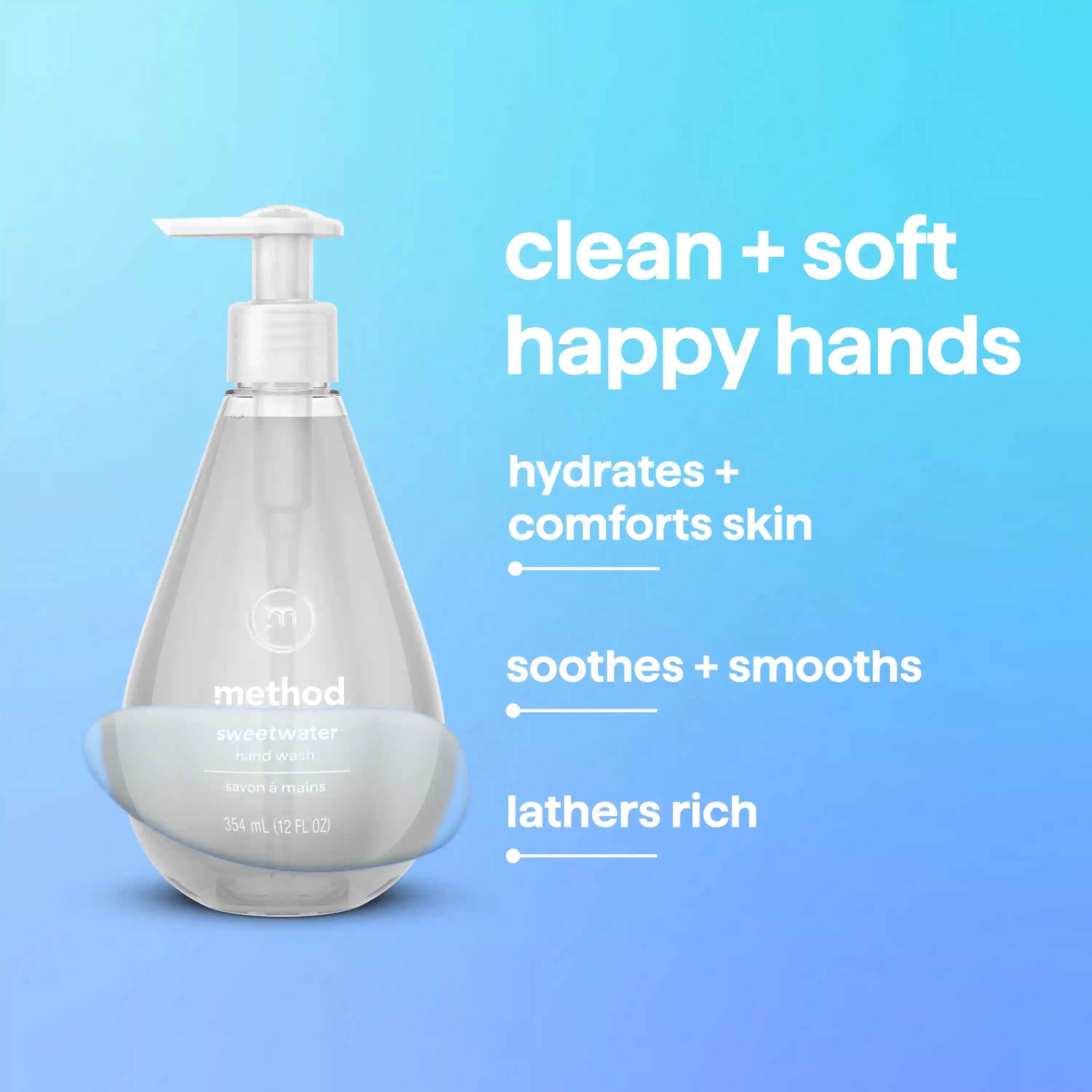 gel hand wash - sweet water, 12 fl oz