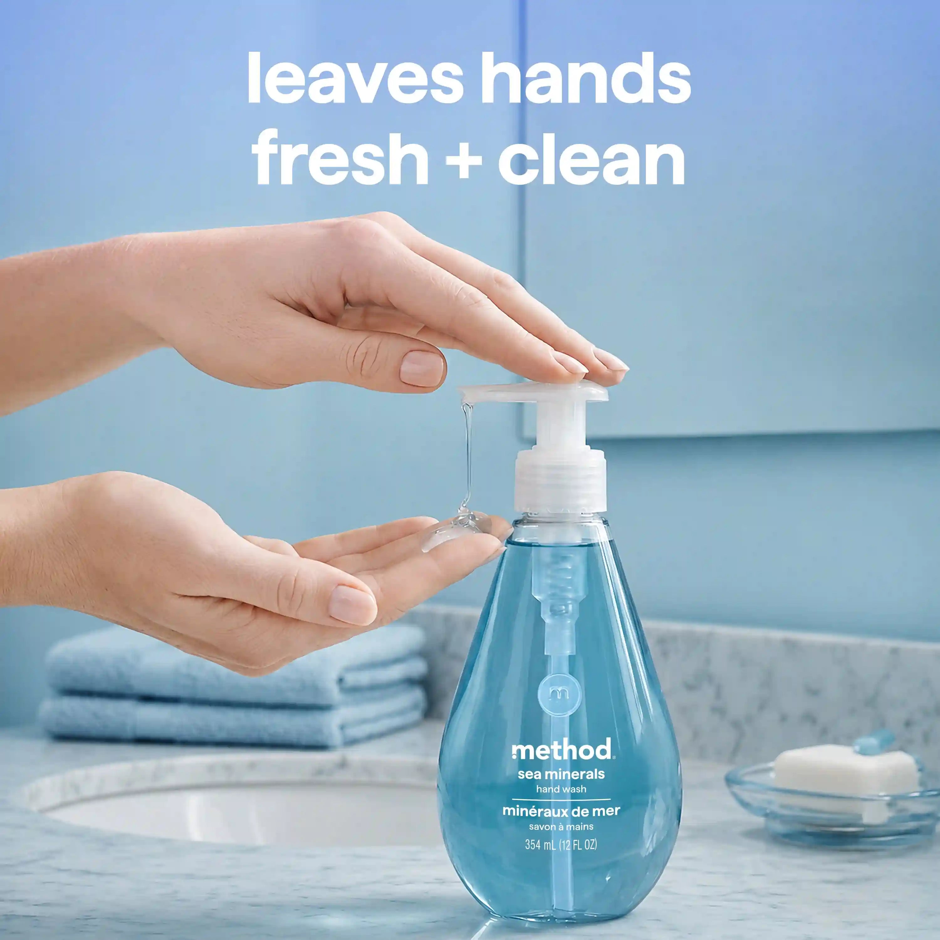 gel hand wash - sea minerals, 12 fl oz