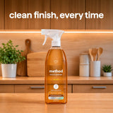 daily wood cleaner - almond, 28 fl oz