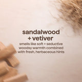 body wash - sandalwood + vetiver, 28 fl oz