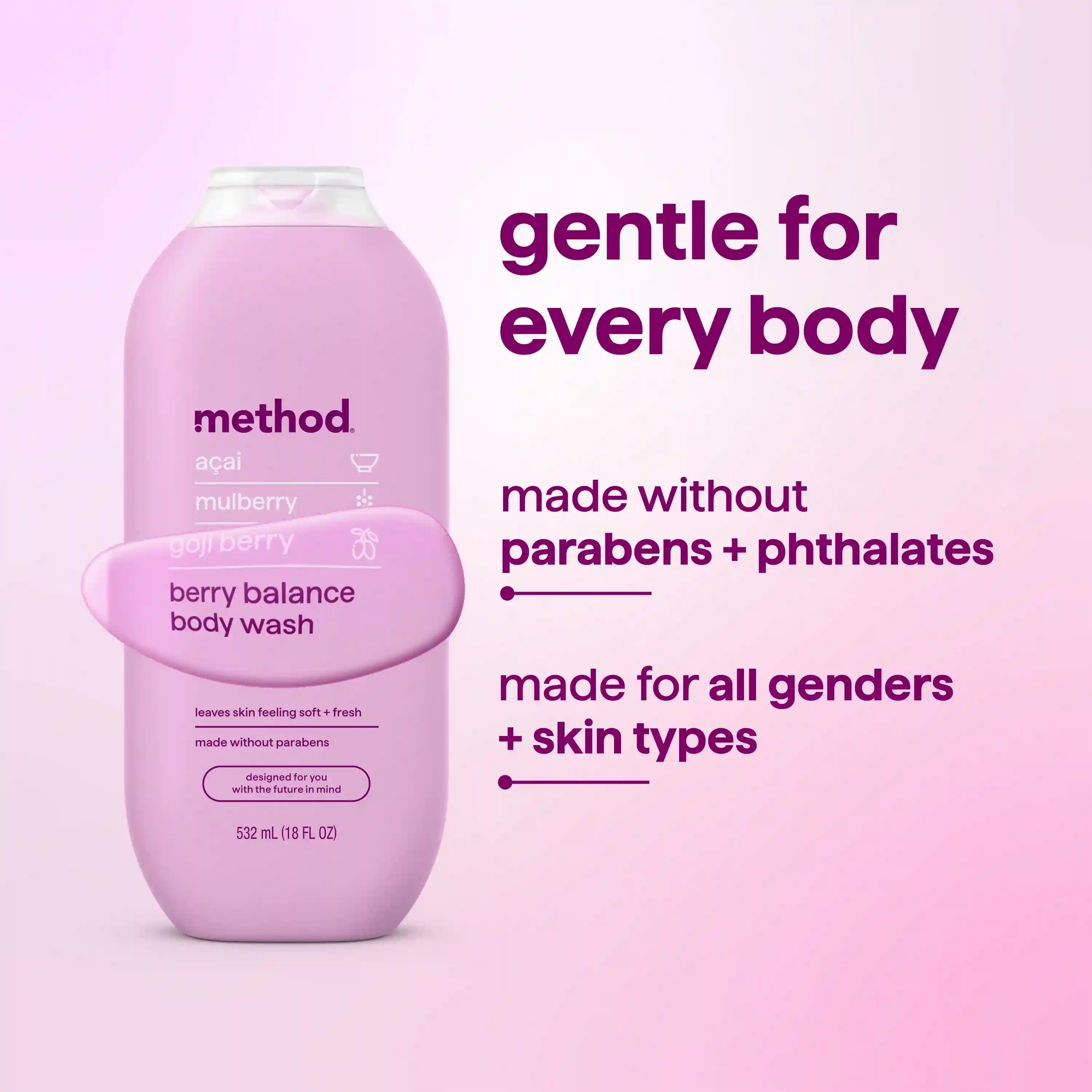 body wash - berry balance, 18 fl oz
