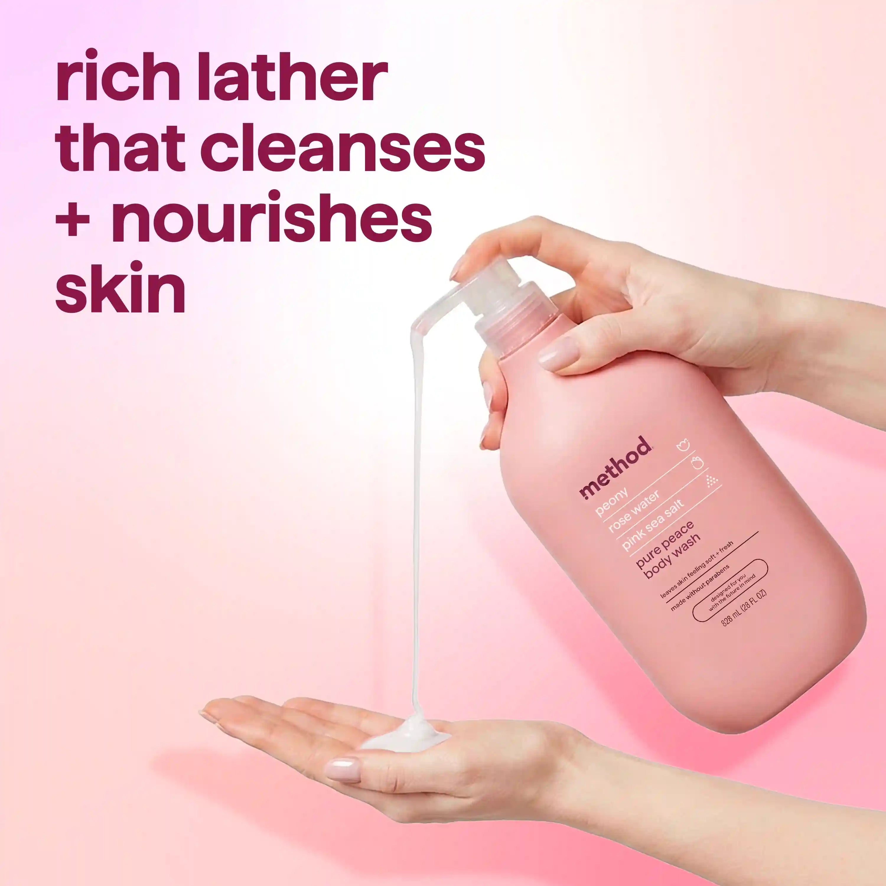 body wash - pure peace, 28 fl oz