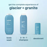 men's body wash - glacier + granite, 18 fl oz