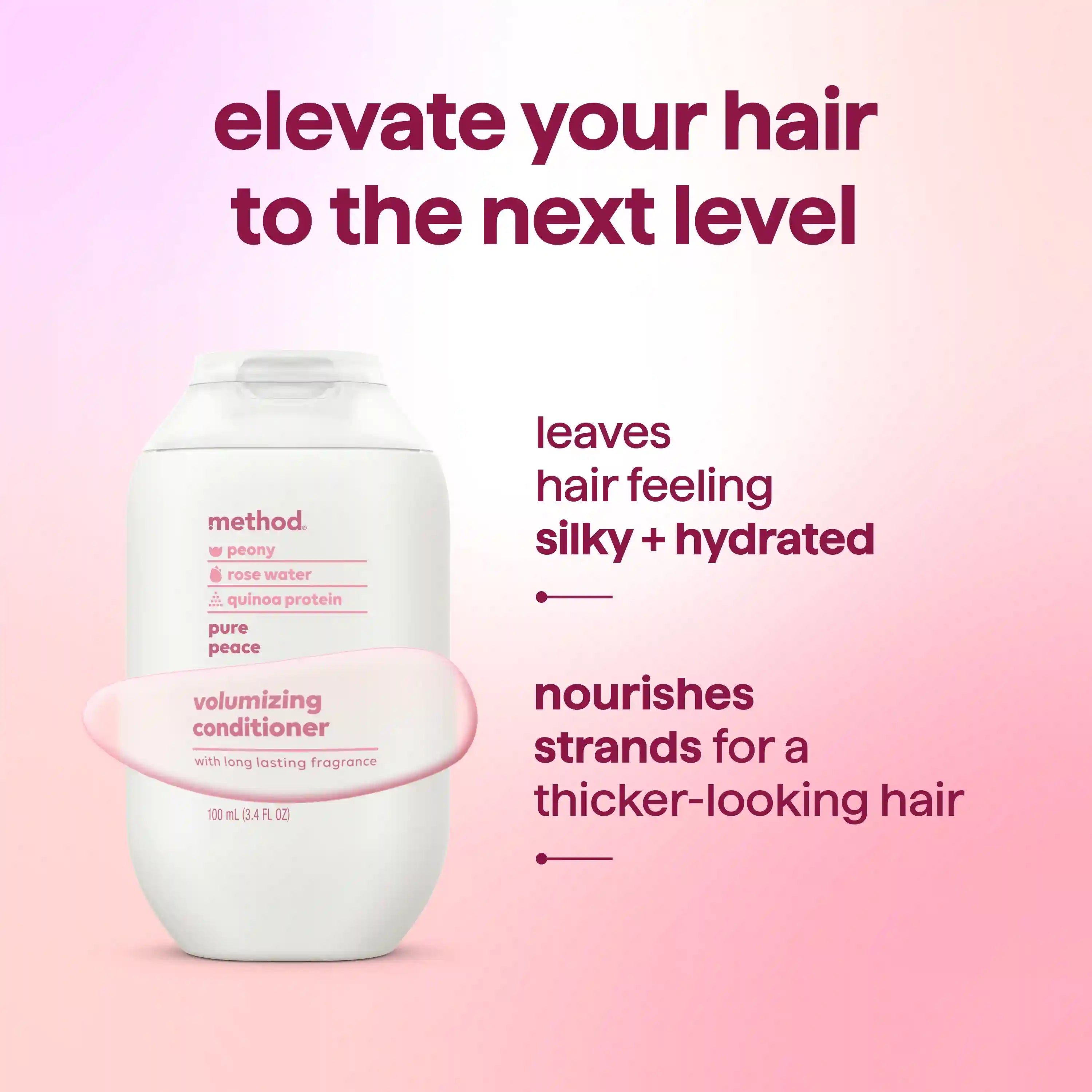 volumizing conditioner - pure peace, 3.4 fl oz