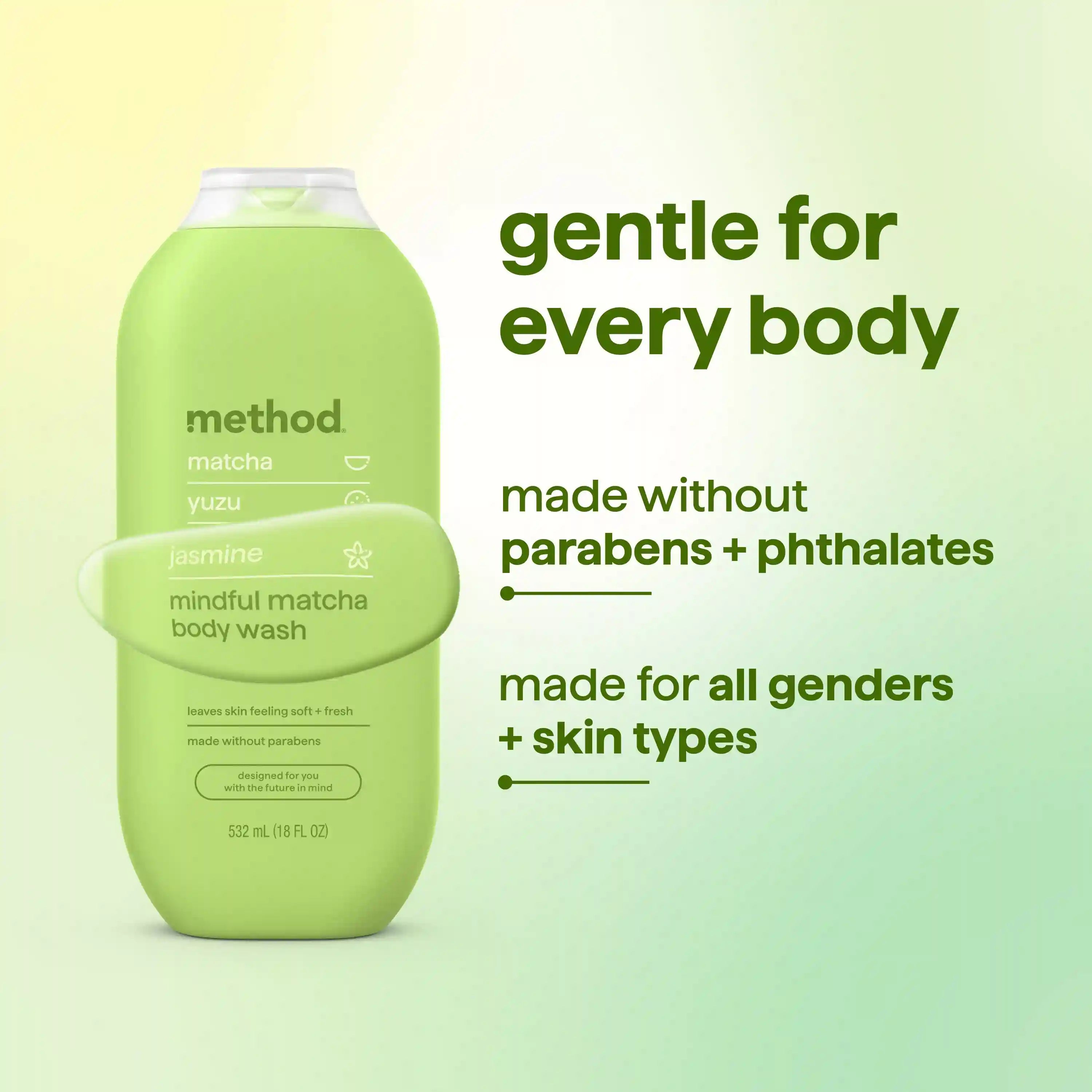 body wash - mindful matcha, 18 fl oz