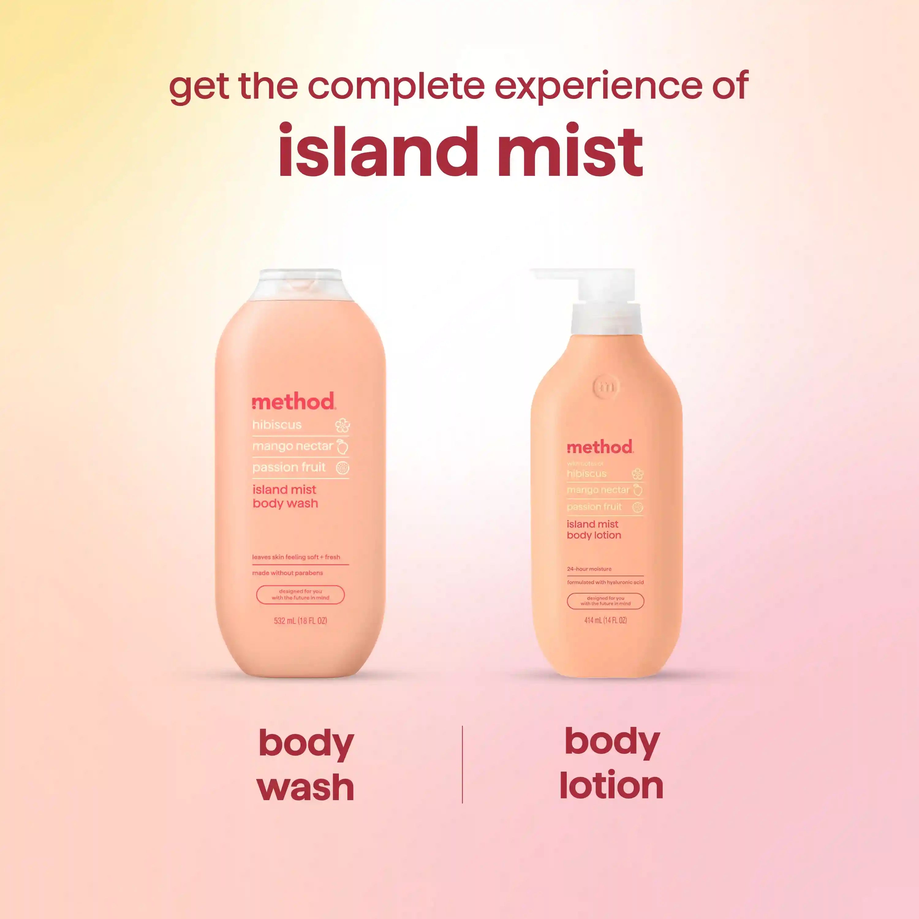 body wash - island mist, 18 fl oz
