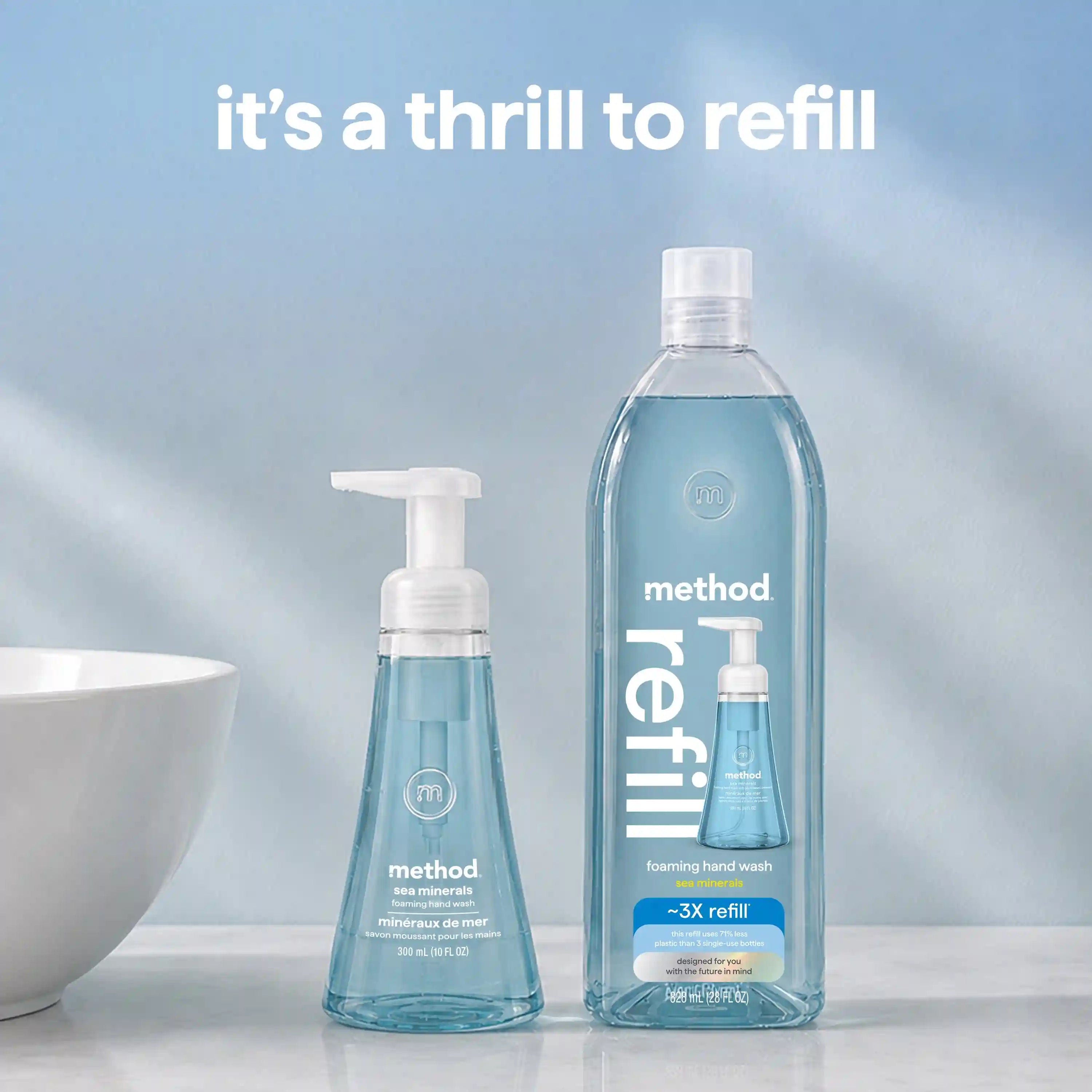 foaming hand wash refill - sea minerals, 28 fl oz 1