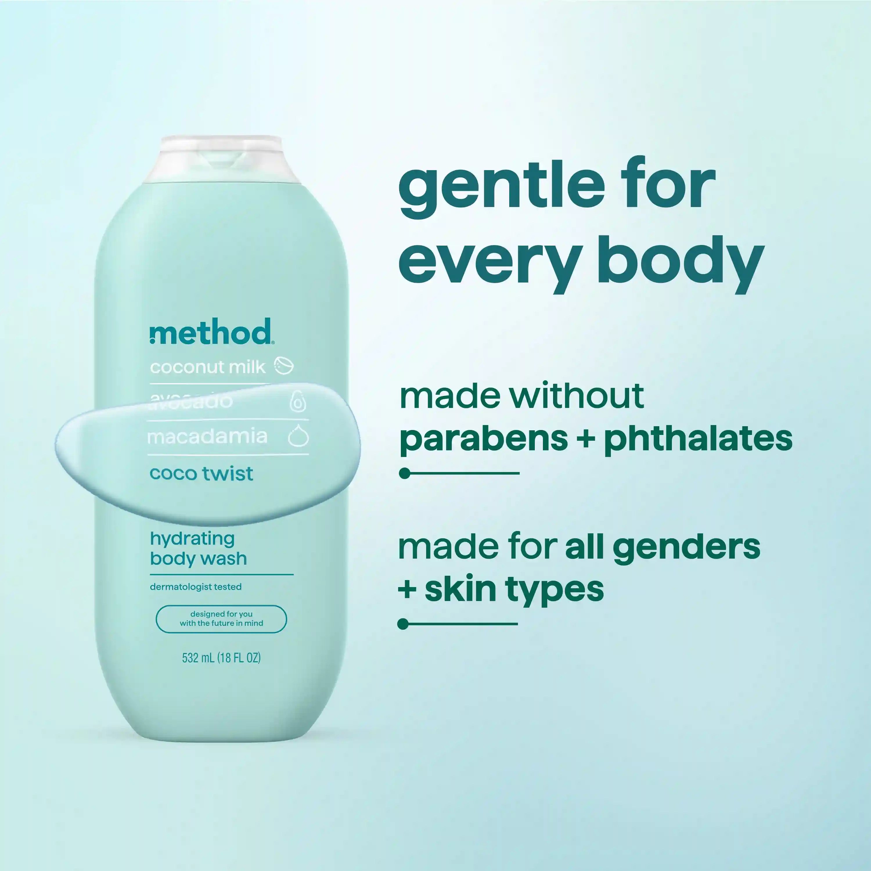 hydrating body wash - coco twist, 18 fl oz