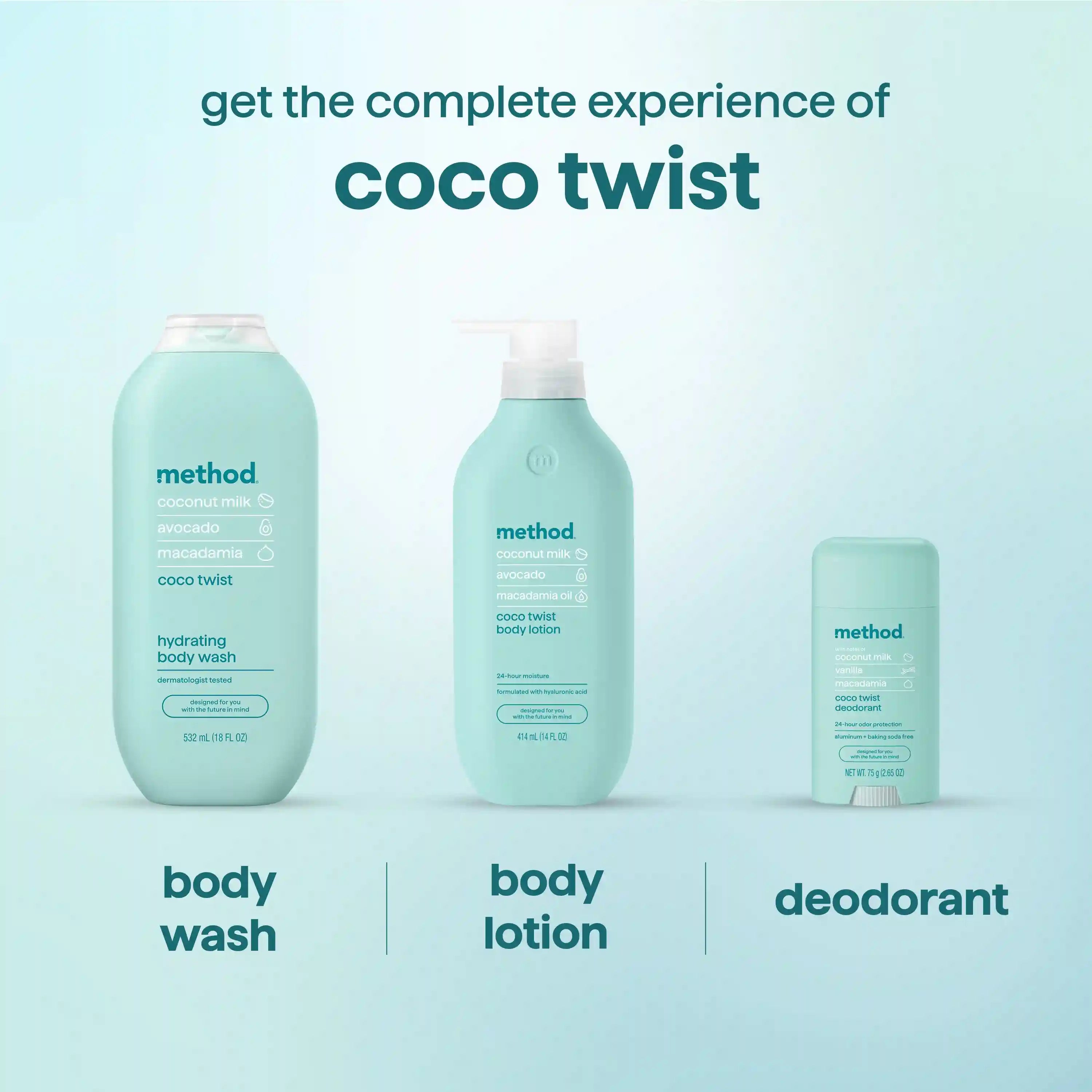 hydrating body wash - coco twist, 18 fl oz