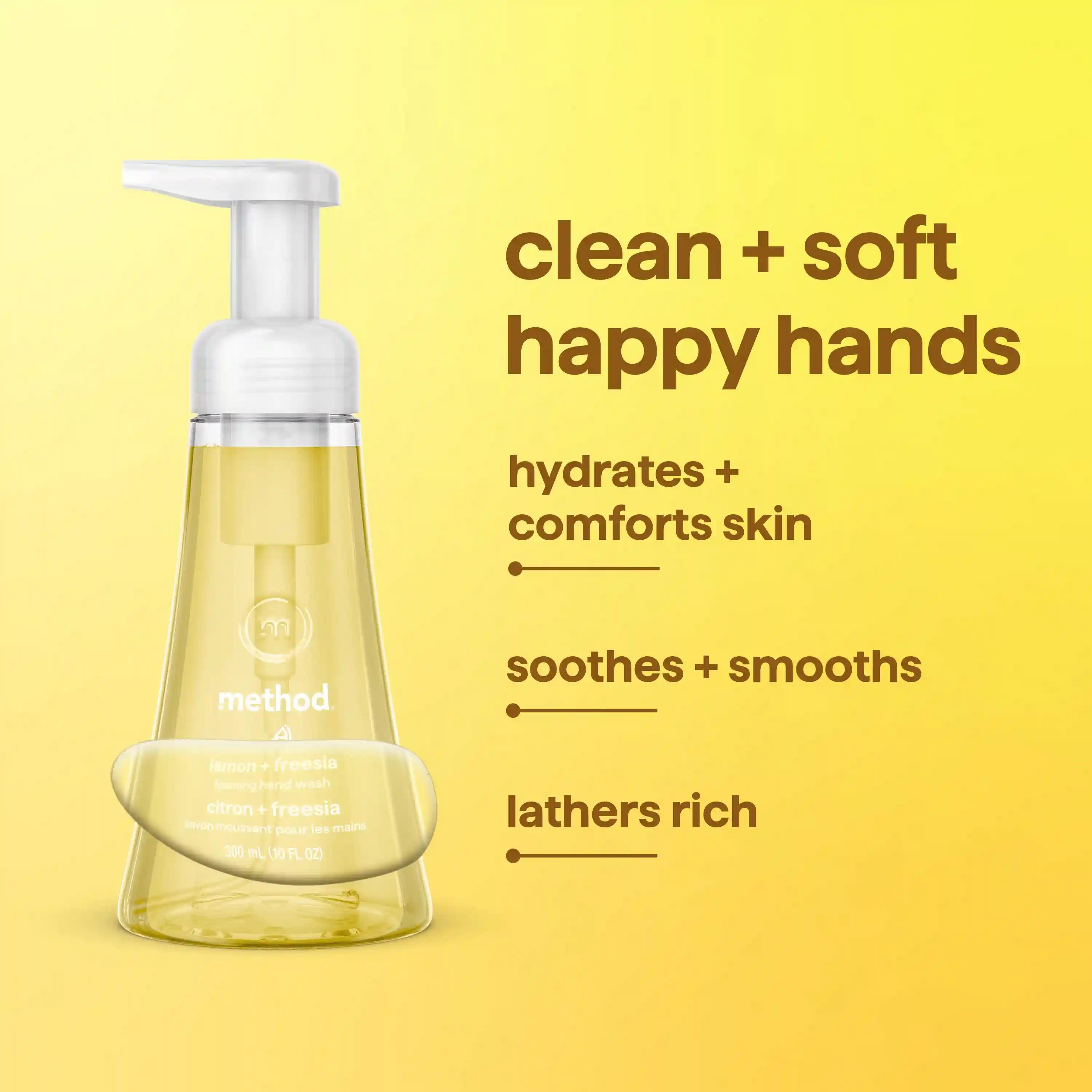 foaming hand wash - lemon + freesia, 10 fl oz
