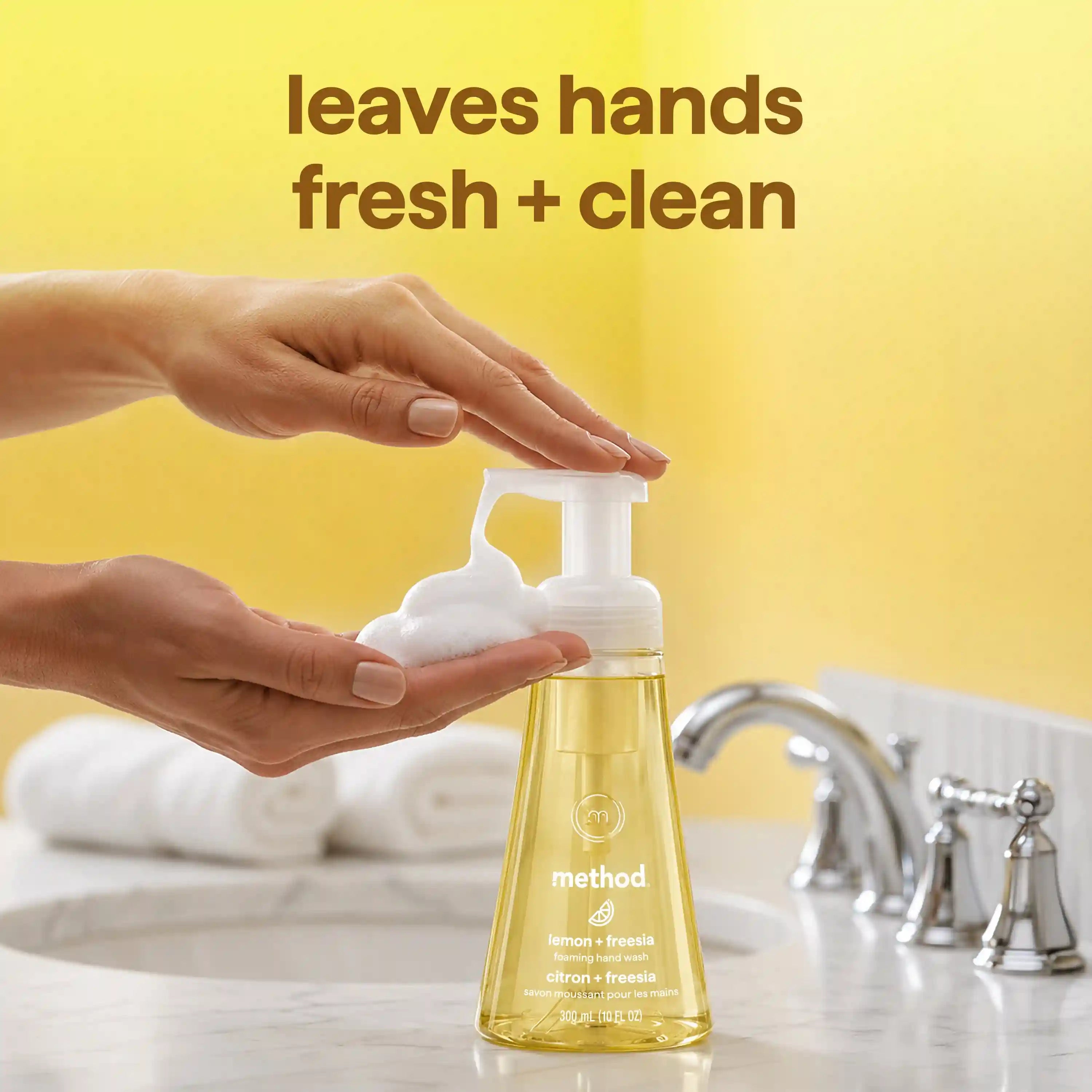 foaming hand wash - lemon + freesia, 10 fl oz