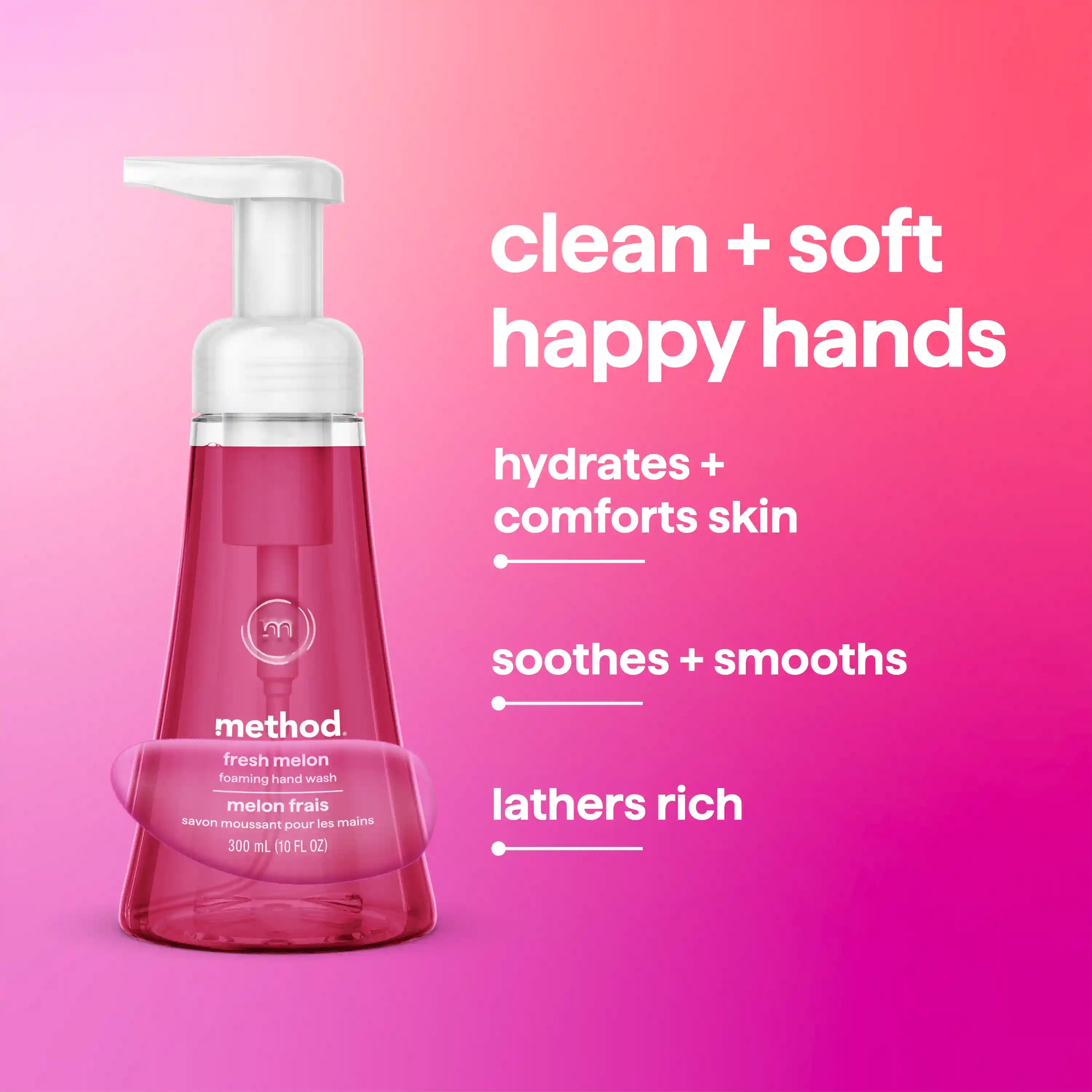 foaming hand wash - fresh melon, 10 fl oz
