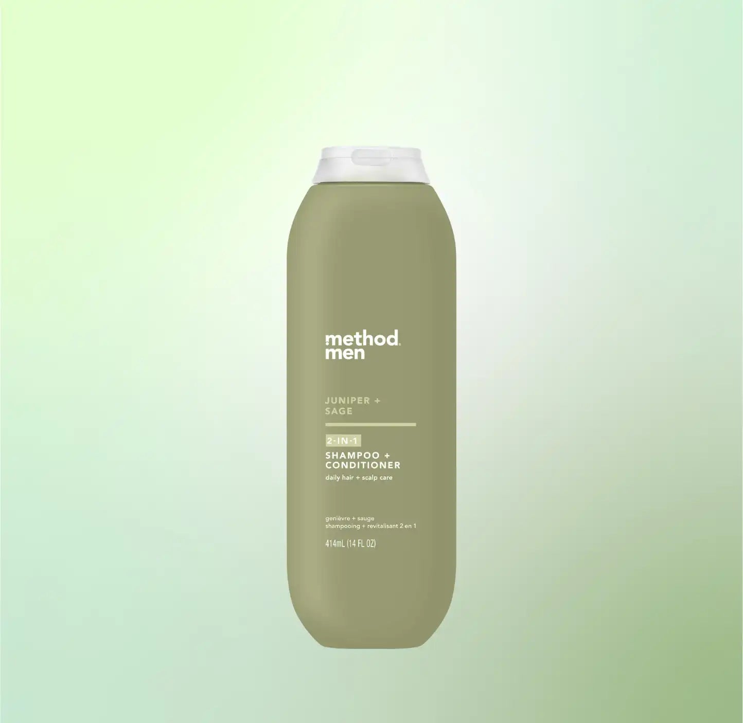 men 2-in-1 shampoo + conditioner - juniper + sage, 14 fl oz