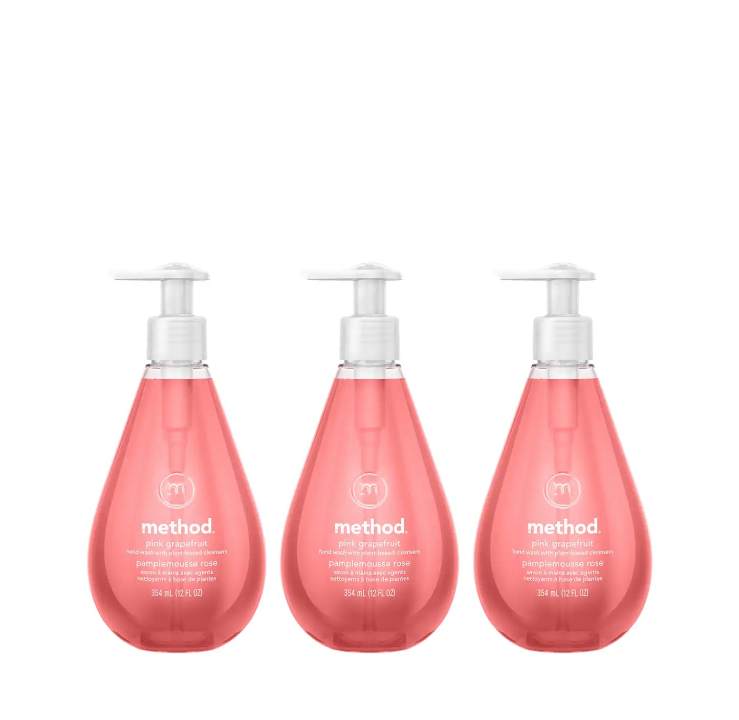 pink grapefruit gel hand wash 3-count bundle