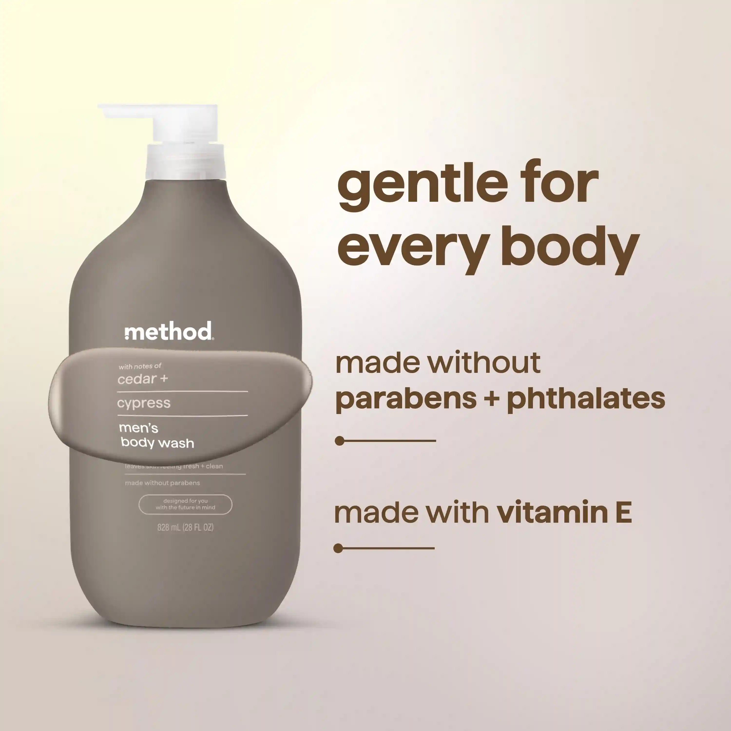 men's body wash - cedar + cypress, 28 fl oz