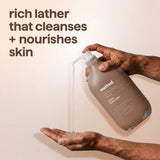 body wash - sandalwood + vetiver, 28 fl oz