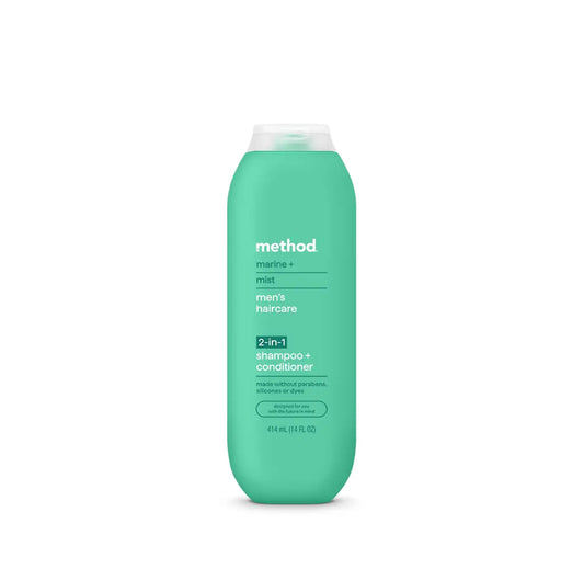 men 2-in-1 shampoo + conditioner - marine + mist, 14 fl oz