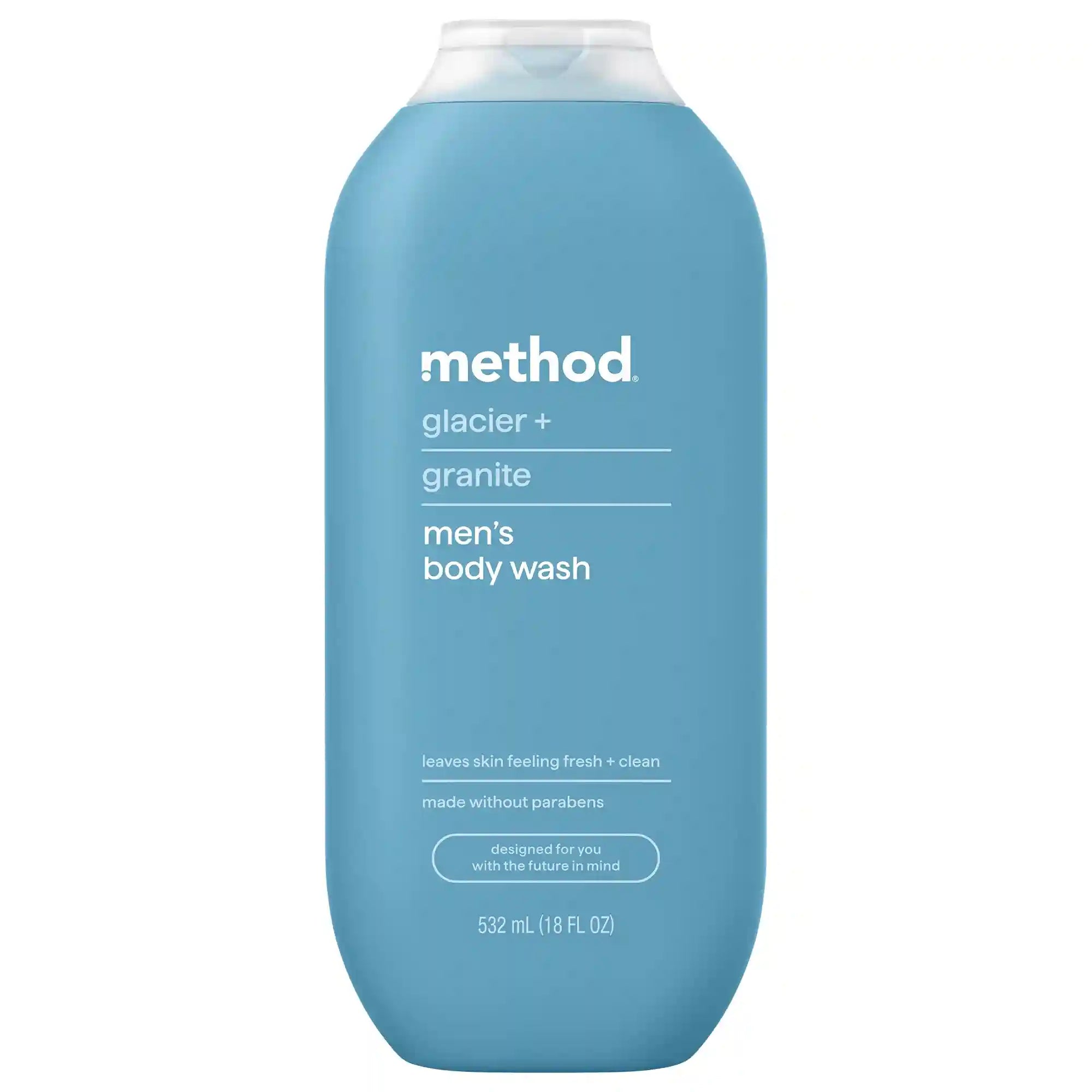 men's body wash - glacier + granite, 18 fl oz