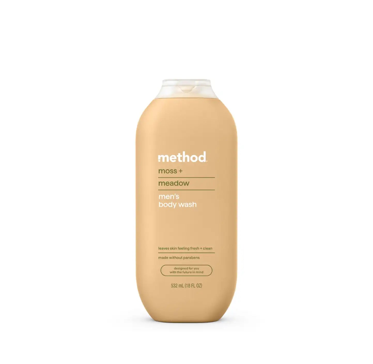 men's body wash - moss + meadow, 18 fl oz