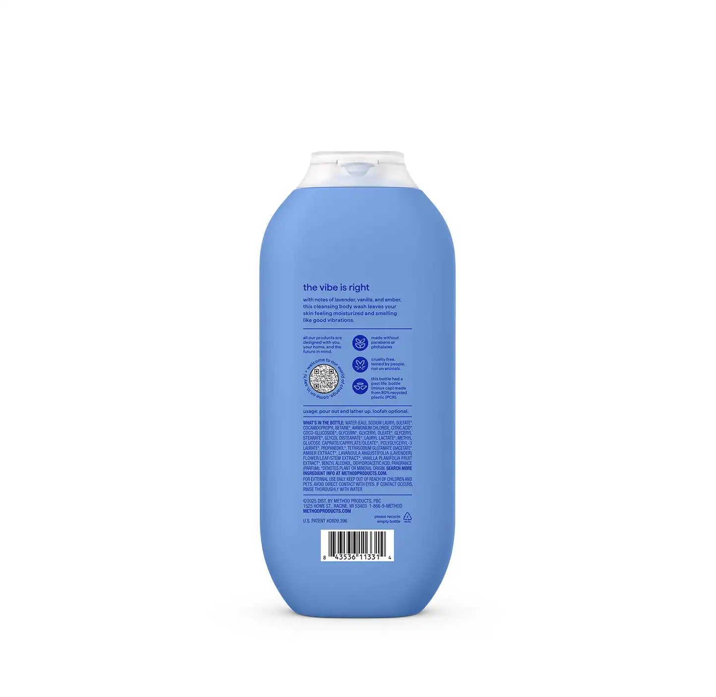 body wash - vanilla vibrations, 18 fl oz