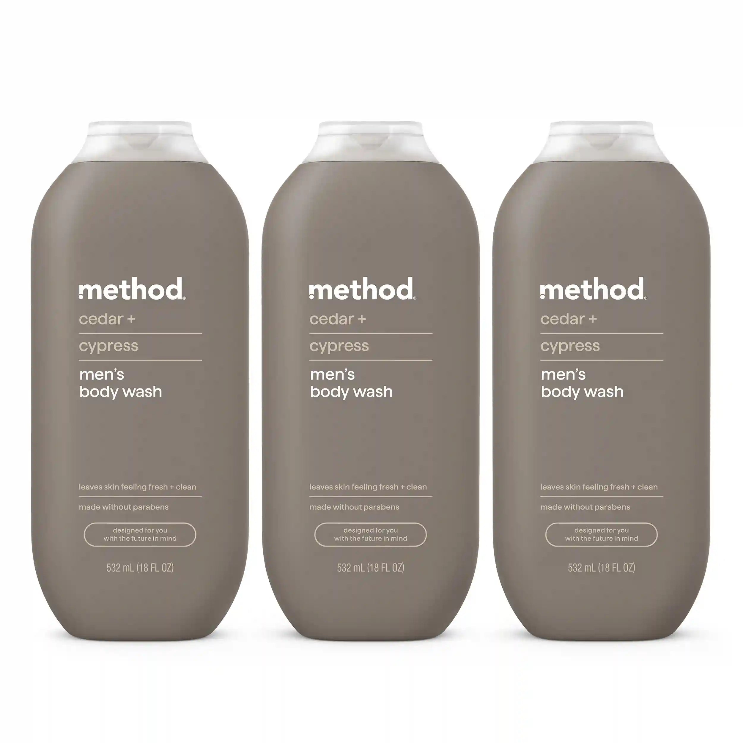 men body wash 3-count bundle - cedar + cypress