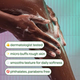 body wash tonic - micro buffing, bamboo dust , AHA + PHA, 17 fl oz
