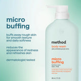 smooth hydration micro buffing + moisture enhancing body wash tonic bundle, 34 fl oz