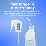 super shine foaming dish spray refill - free + clear, 16 fl oz