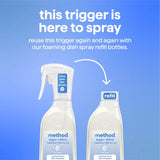 super shine foaming dish spray - free + clear, 16 fl oz