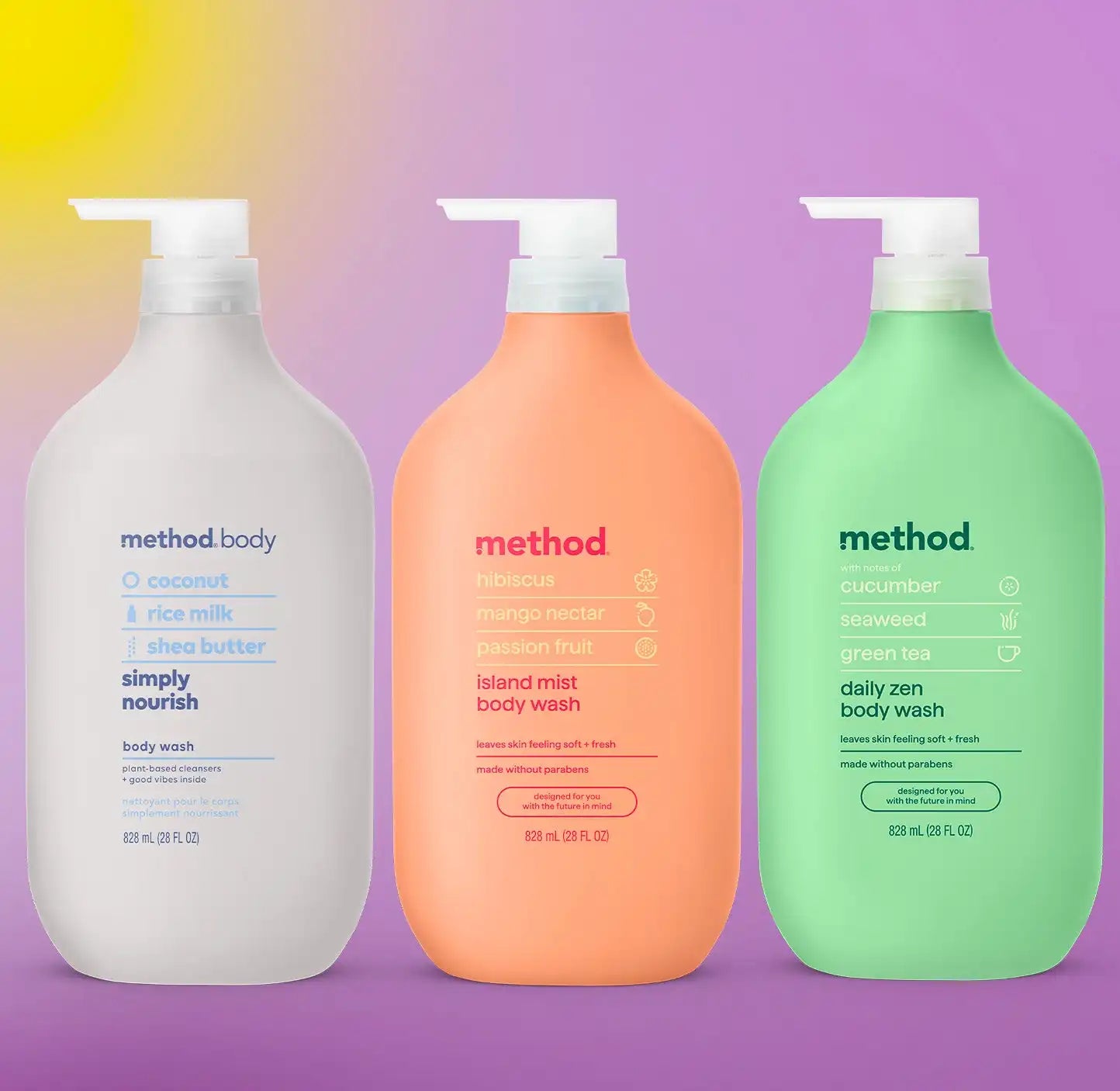 body wash trio, 84 oz.