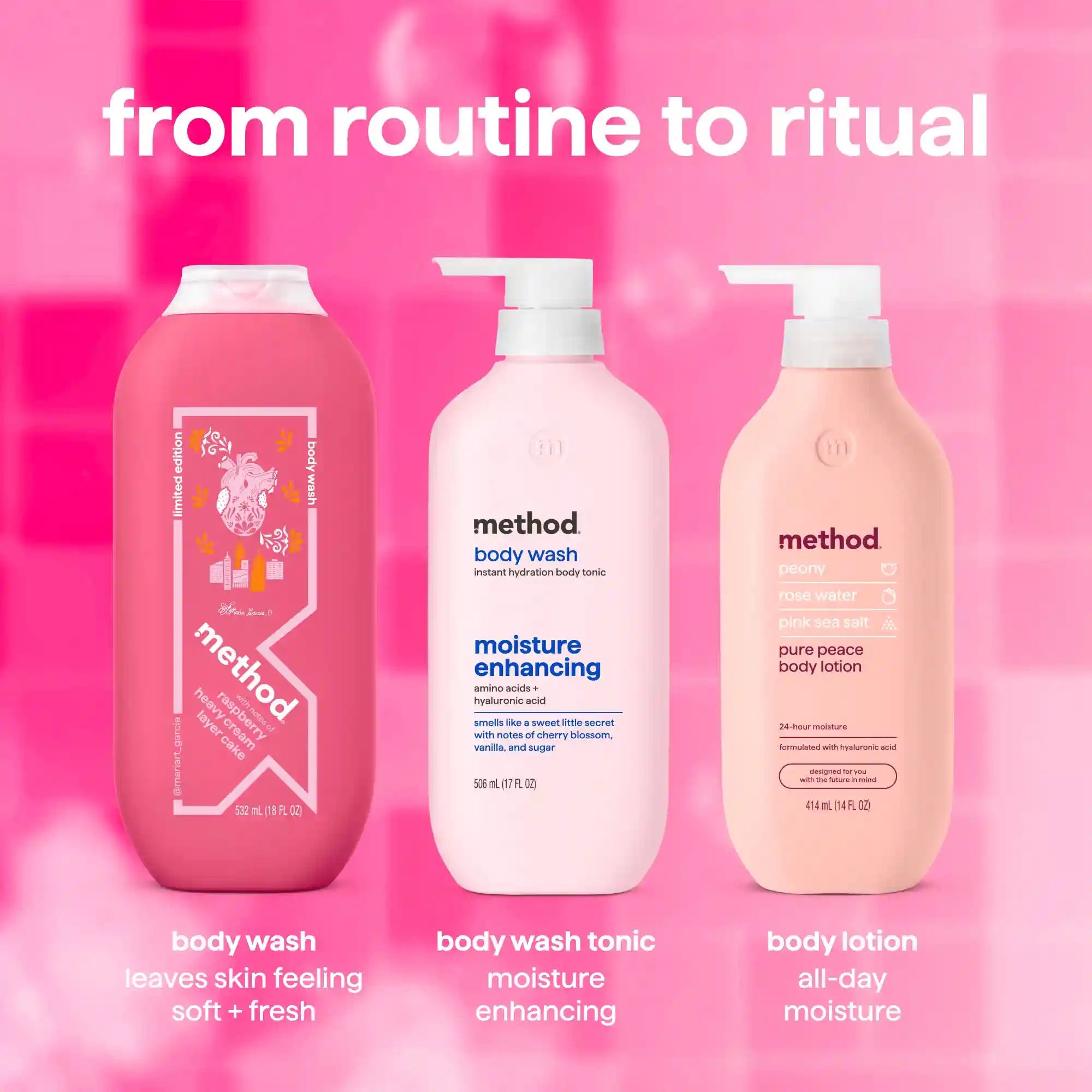 limited edition body wash, artist collection, chicago