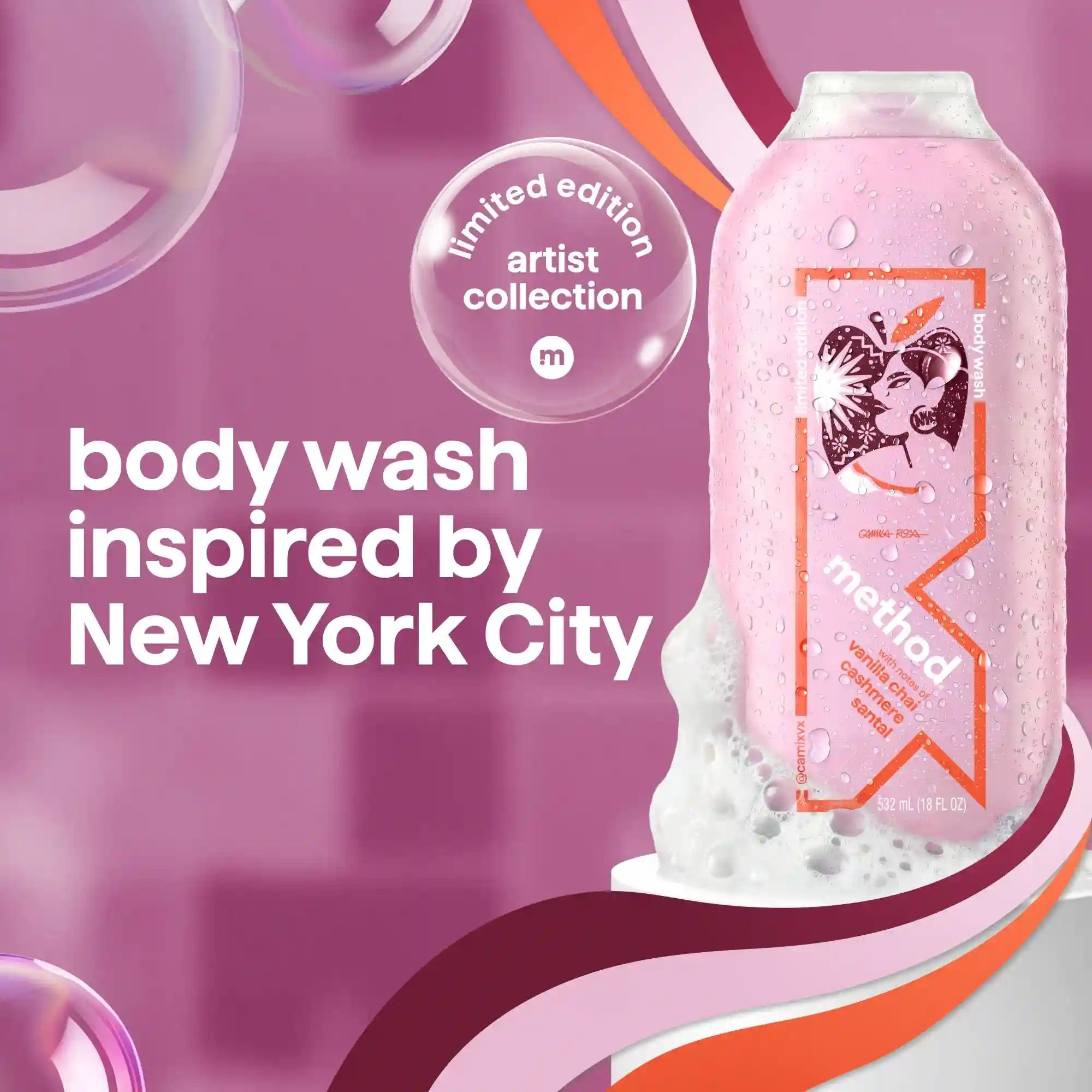 limited edition body wash, artist collection, new york city
