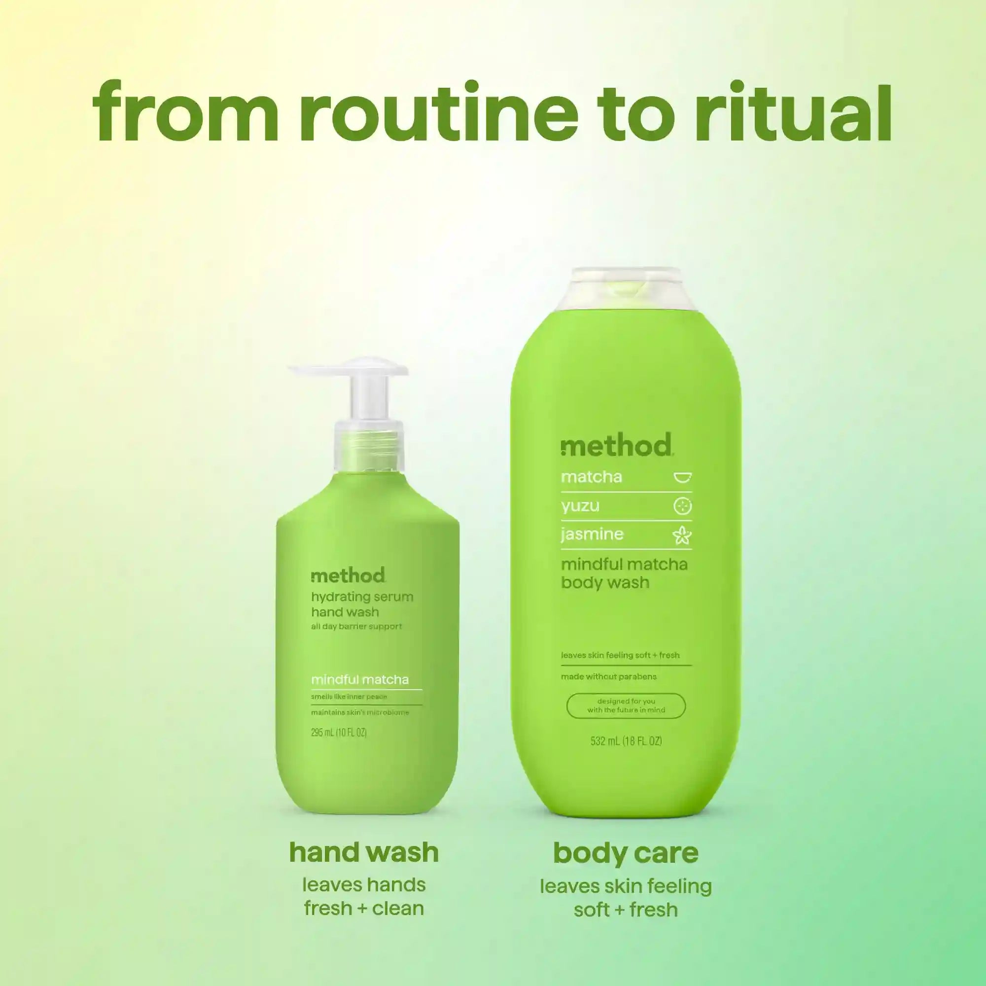 hydrating serum hand wash - mindful matcha, 10 oz