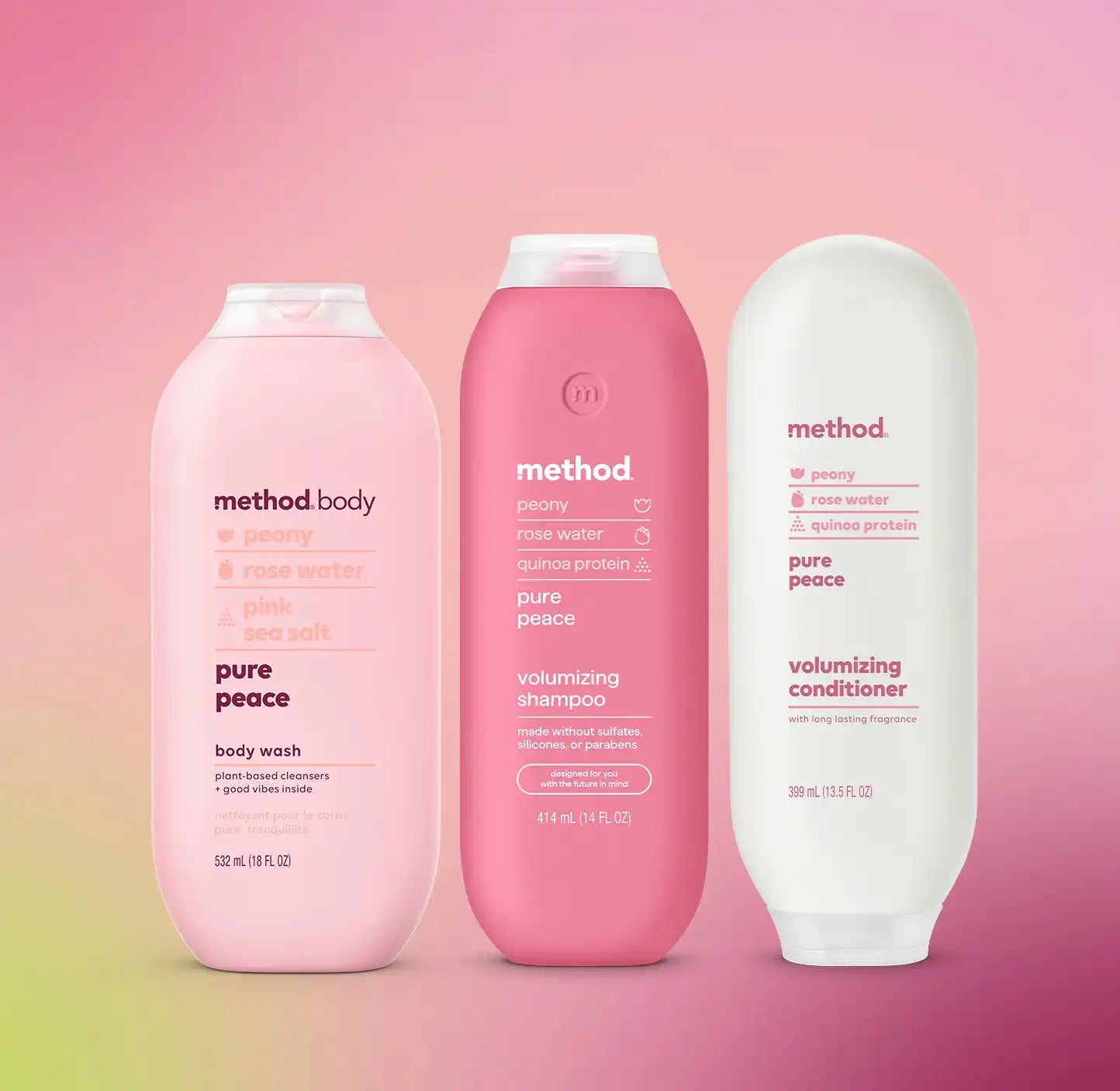 shower trio - pure peace, 45.5 oz