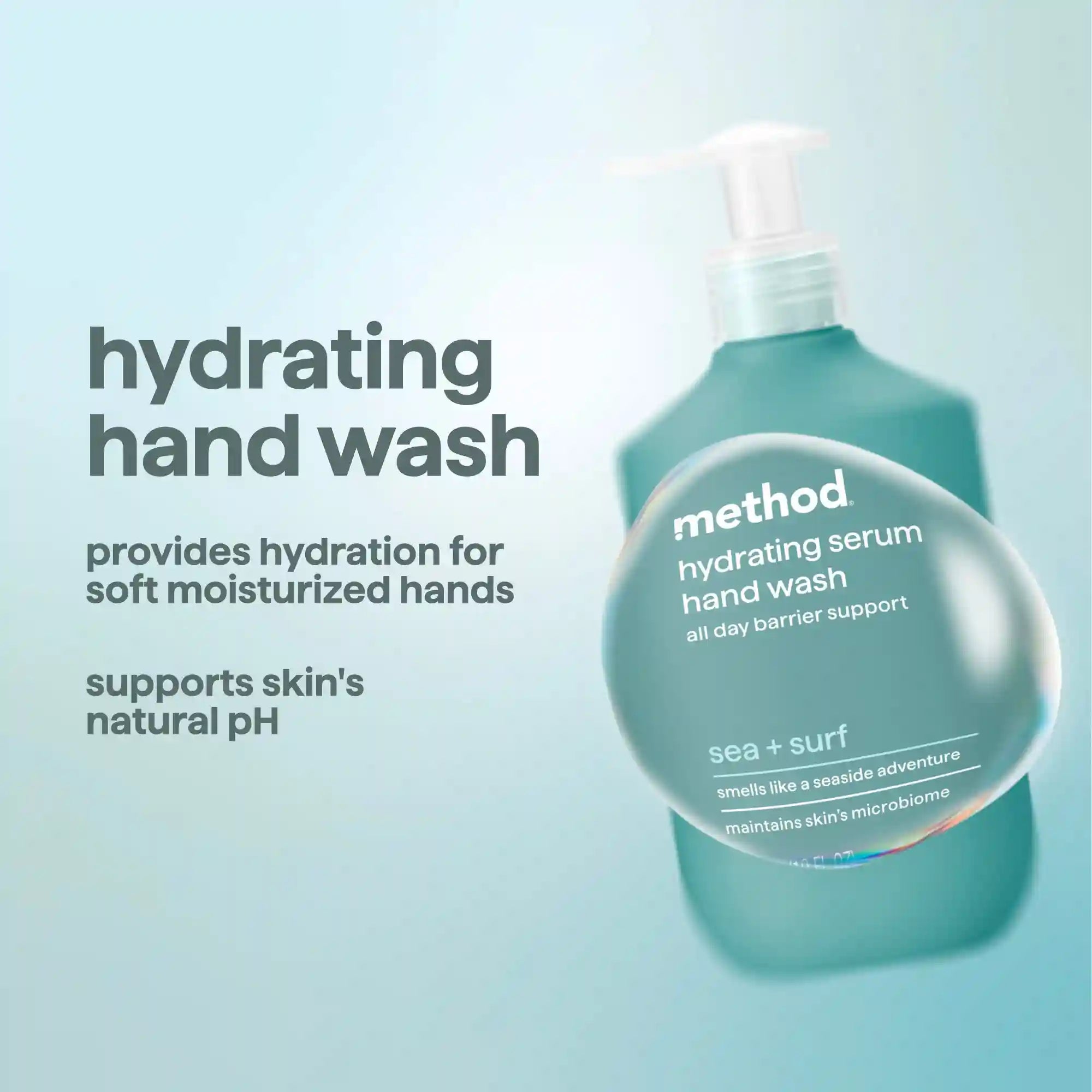 hydrating serum hand wash - sea + surf, 10 oz