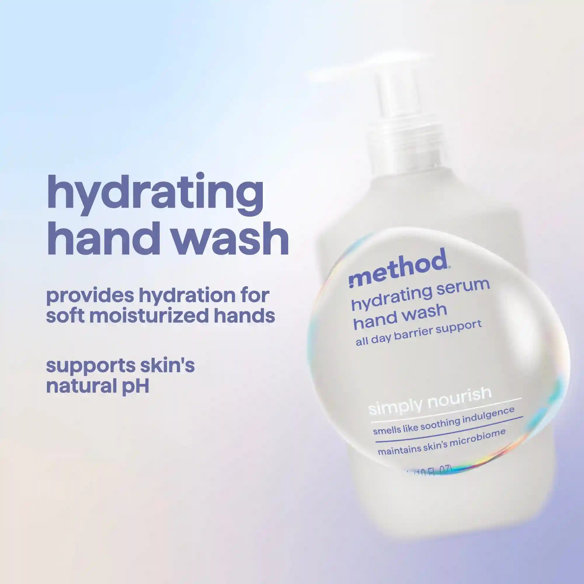 hydrating serum hand wash - simply nourish, 10 oz