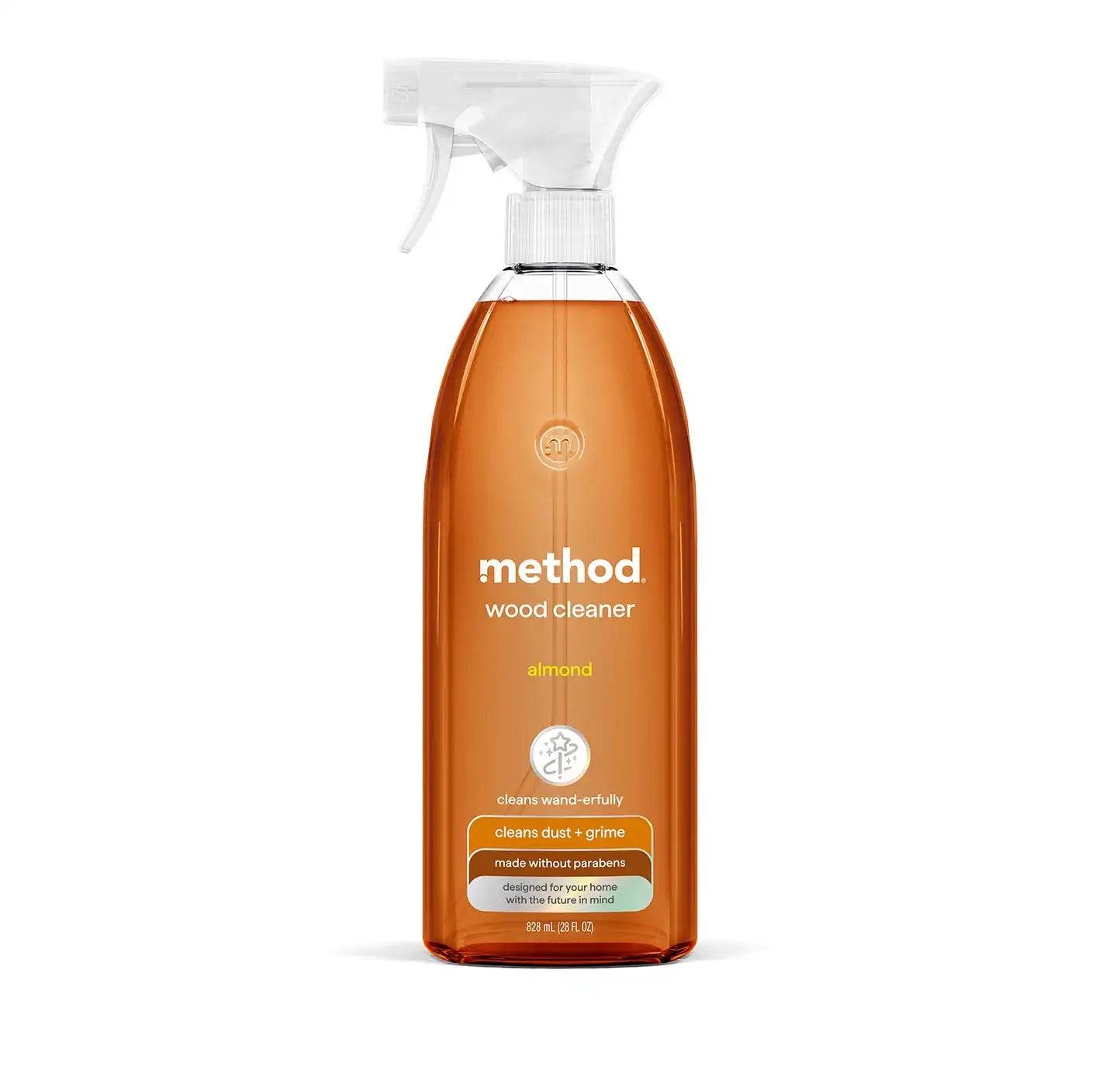 daily wood cleaner - almond, 28 fl oz