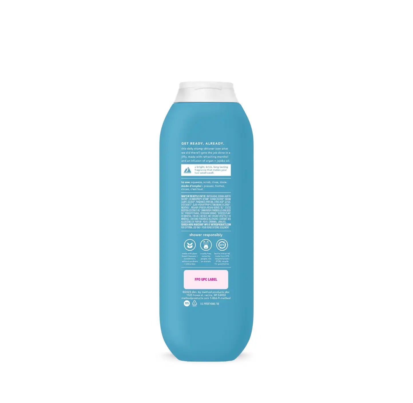 men 2-in-1 shampoo + conditioner - glacier + granite, 14 fl oz